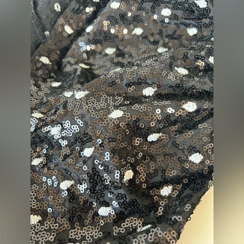 NWOT ZARA TRAPEZE DRESS. BLK/WTE POLKA DOTS. FLATTERING ON ALL BODY TYPES Sz. L - Picture 8 of 10